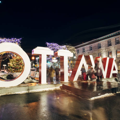 Byward Market, Ottawa Sign Night